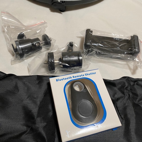 Inkeltech Dimmable LED Ring Light Tripod and Phone Holder, Makeup, TikTok, Video - Picture 4 of 12